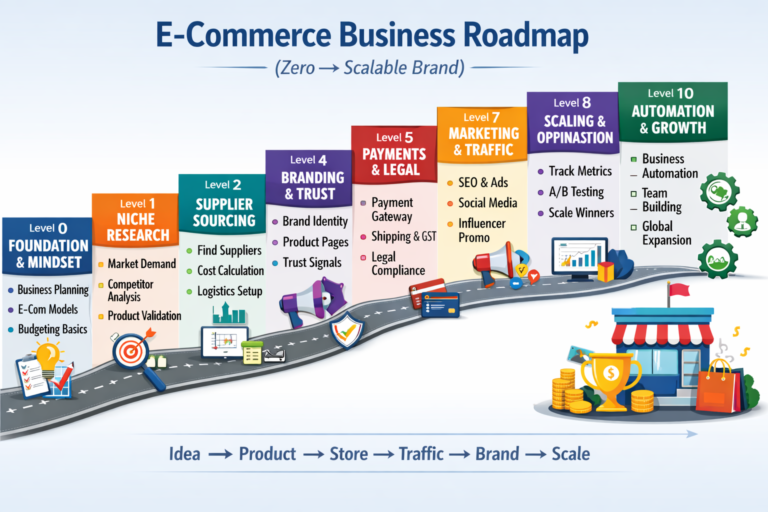 E-commerce Business Roadmap 2026: From Idea to Profitable Online Brand