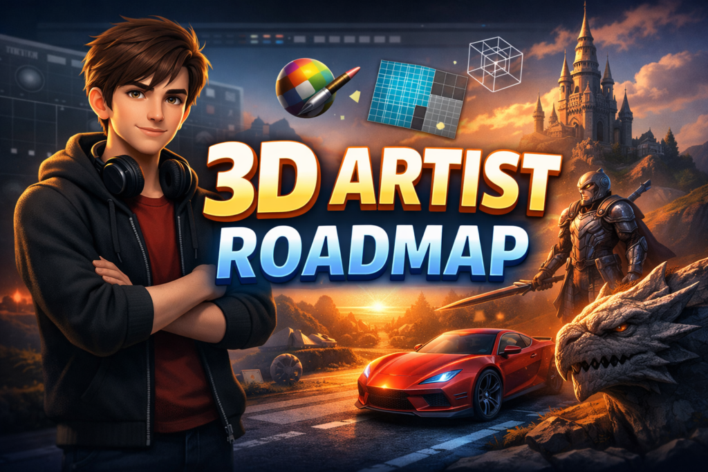 3D Artist Roadmap 2026: Complete Beginner to Professional Career Guide
