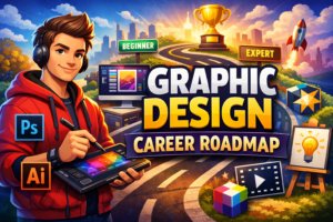 Learn Graphic Design Career Roadmap | Step-by-Step Guide from Beginner to Expert