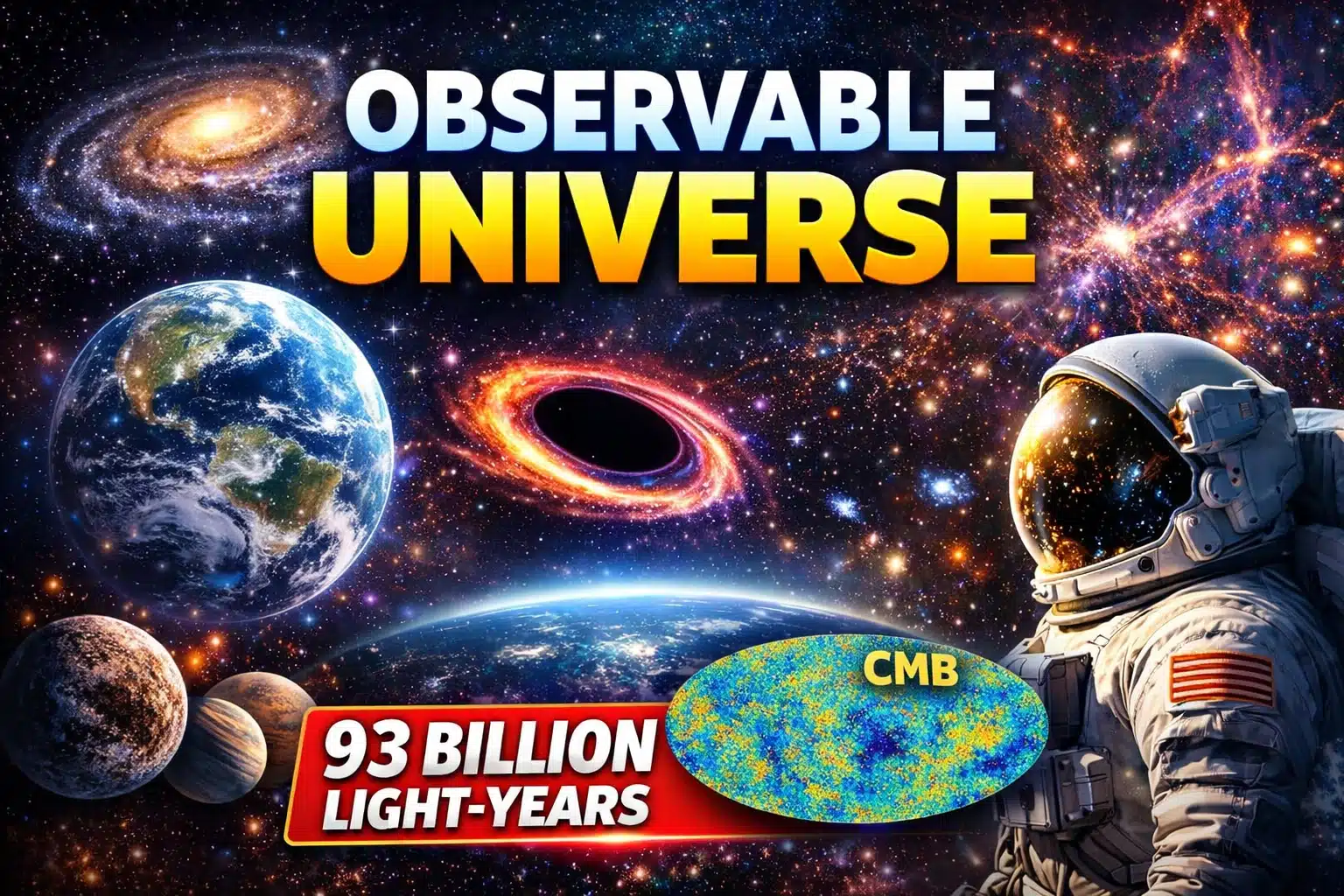 Observable Universe: 93 Billion Light Years Explained Simply