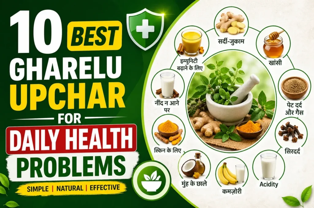 10 Best Gharelu Upchar for Daily Health Problems | Natural Remedies Guide