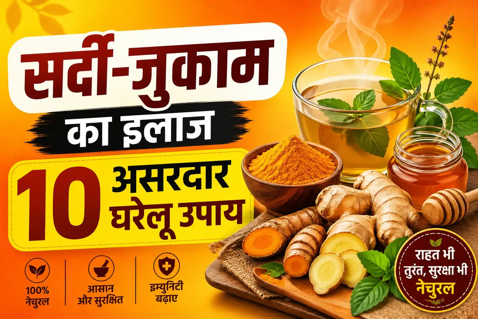 सर्दी-जुकाम के लिए 10 असरदार घरेलू उपाय | Natural Cold Remedy Guide
