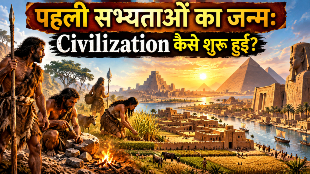पहली सभ्यताओं का जन्म कैसे हुआ? | मानव सभ्यता का इतिहास